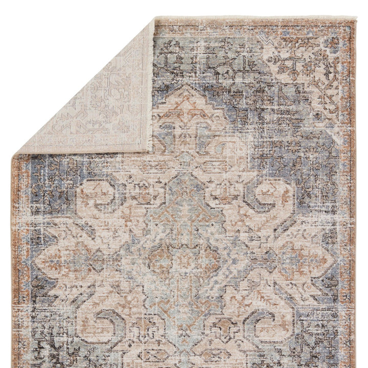 Jaipur Living Lynette Medallion Tan/ Blue Area Rug (4'X6')