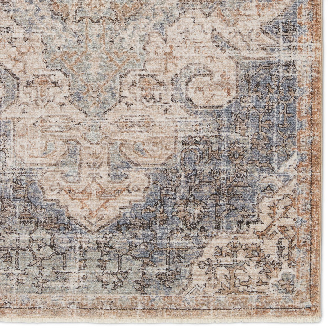 Jaipur Living Lynette Medallion Tan/ Blue Area Rug (4'X6')