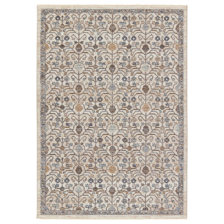 Jaipur Living Primrose Trellis Blue/ Gold Area Rug (5'X8')