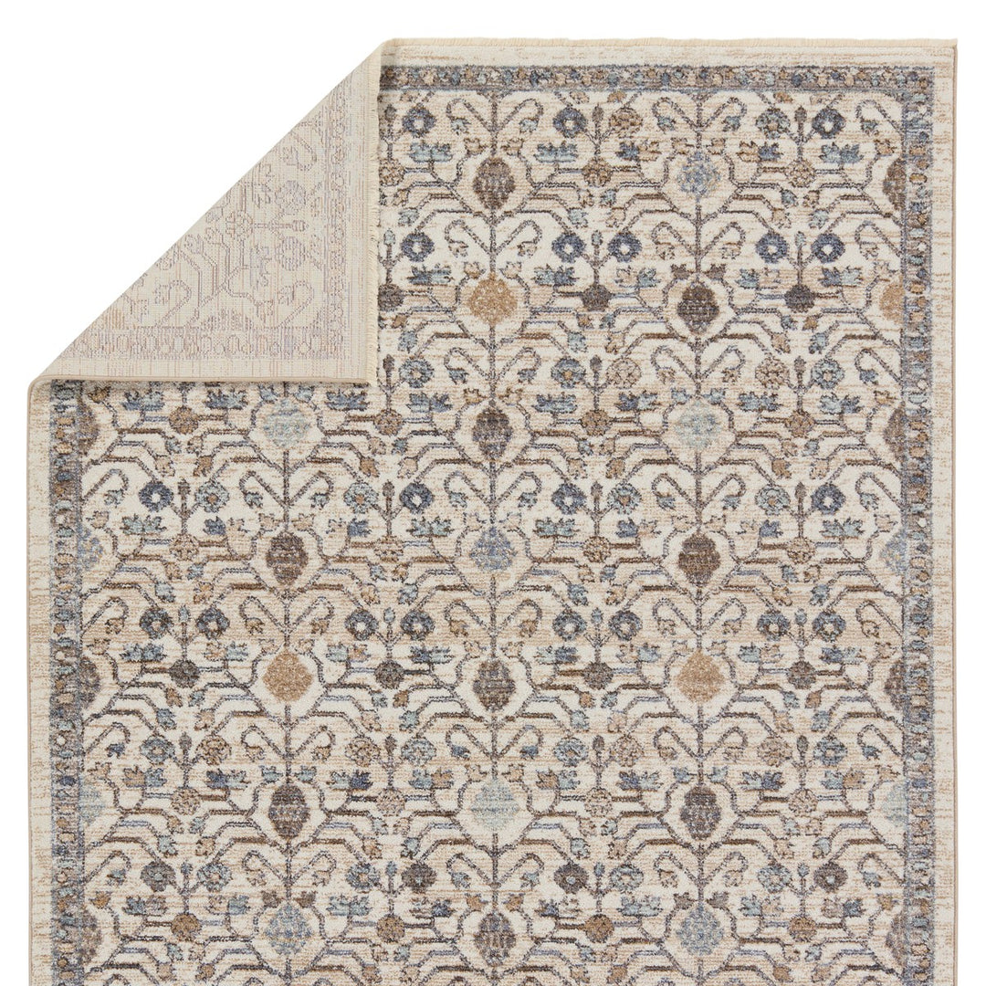 Jaipur Living Primrose Trellis Blue/ Gold Area Rug (4'X6')