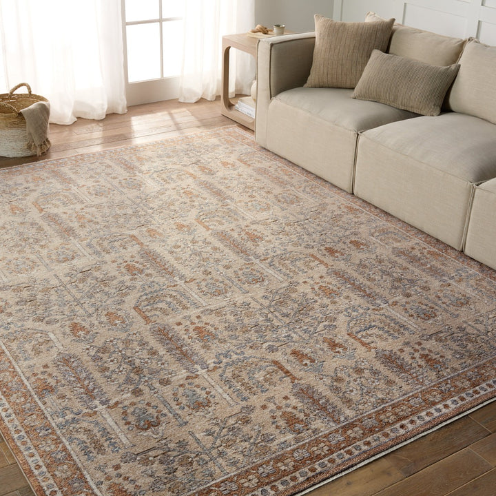 Jaipur Living Regard Floral Slate/ Bronze Area Rug (8'X10')