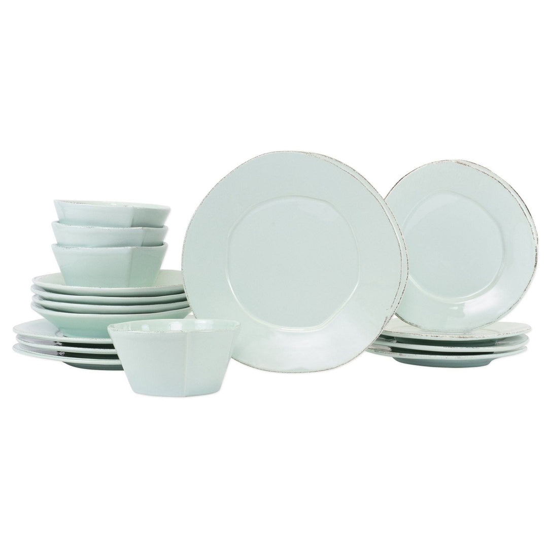 Lastra Place Setting - 16-Piece / Aqua