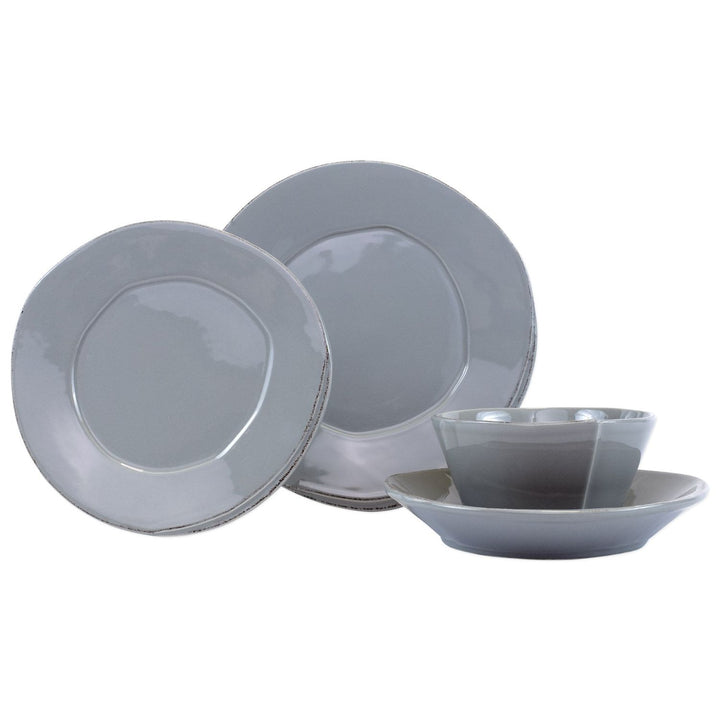 Lastra Place Setting - 4-Piece / Gray