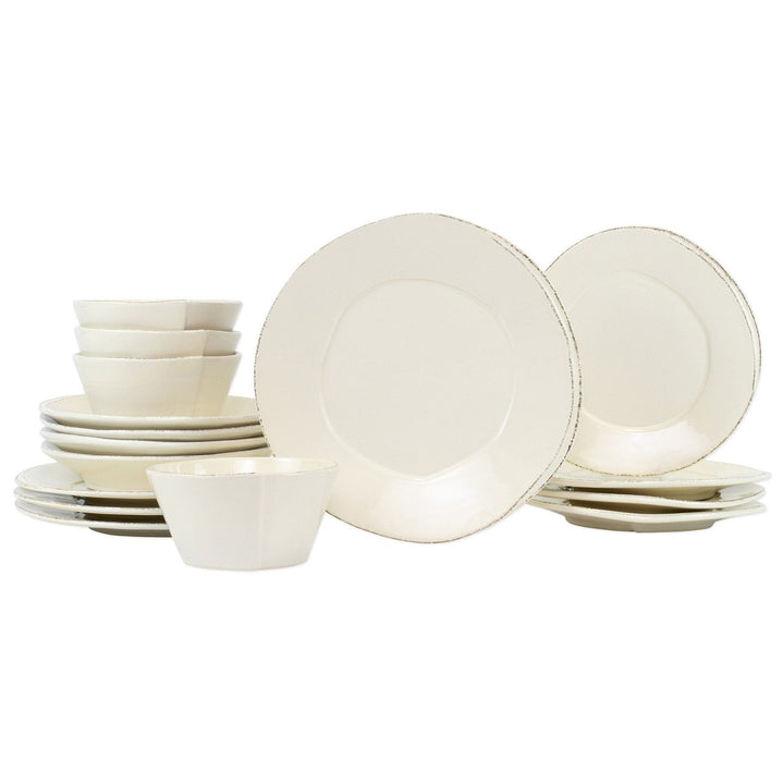 Lastra Place Setting - 16-Piece / Linen