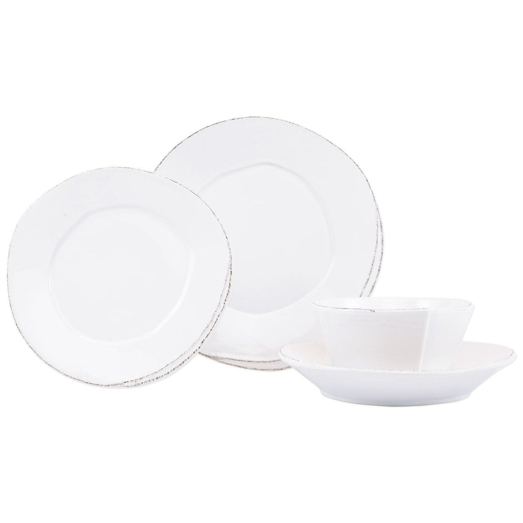 Lastra Place Setting - 4-Piece / White