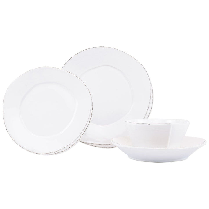 Lastra Place Setting - 4-Piece / White