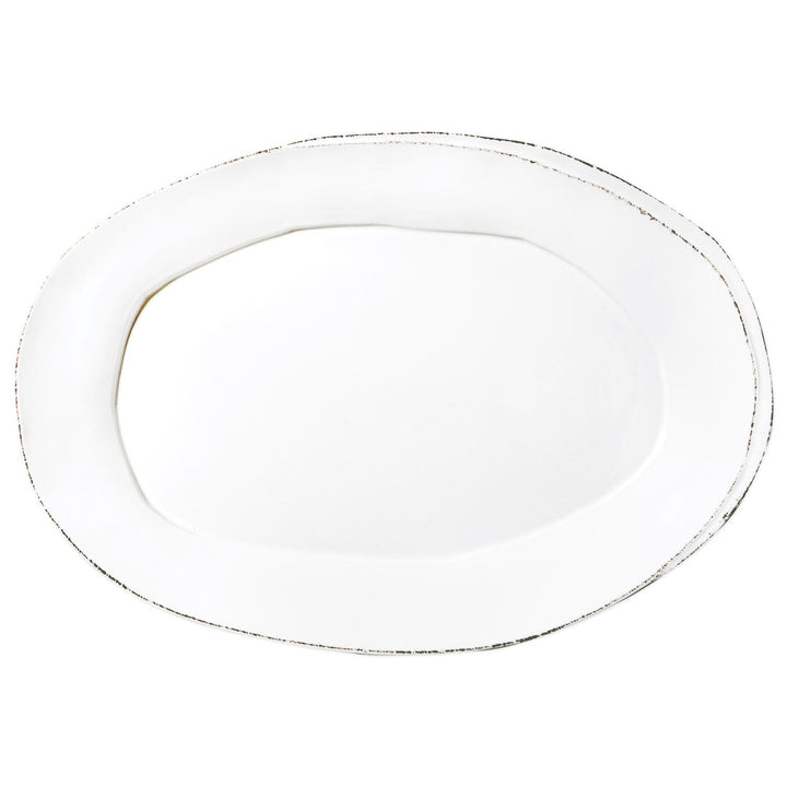 Lastra Oval Platter - White / Standard