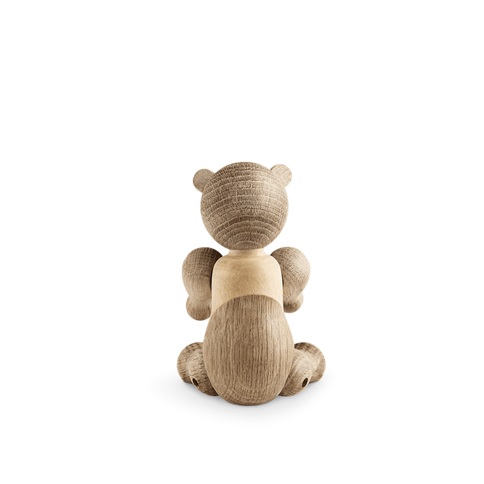 Kay Bojesen Liliput Bear, Oak/Maple, H: 3.7"