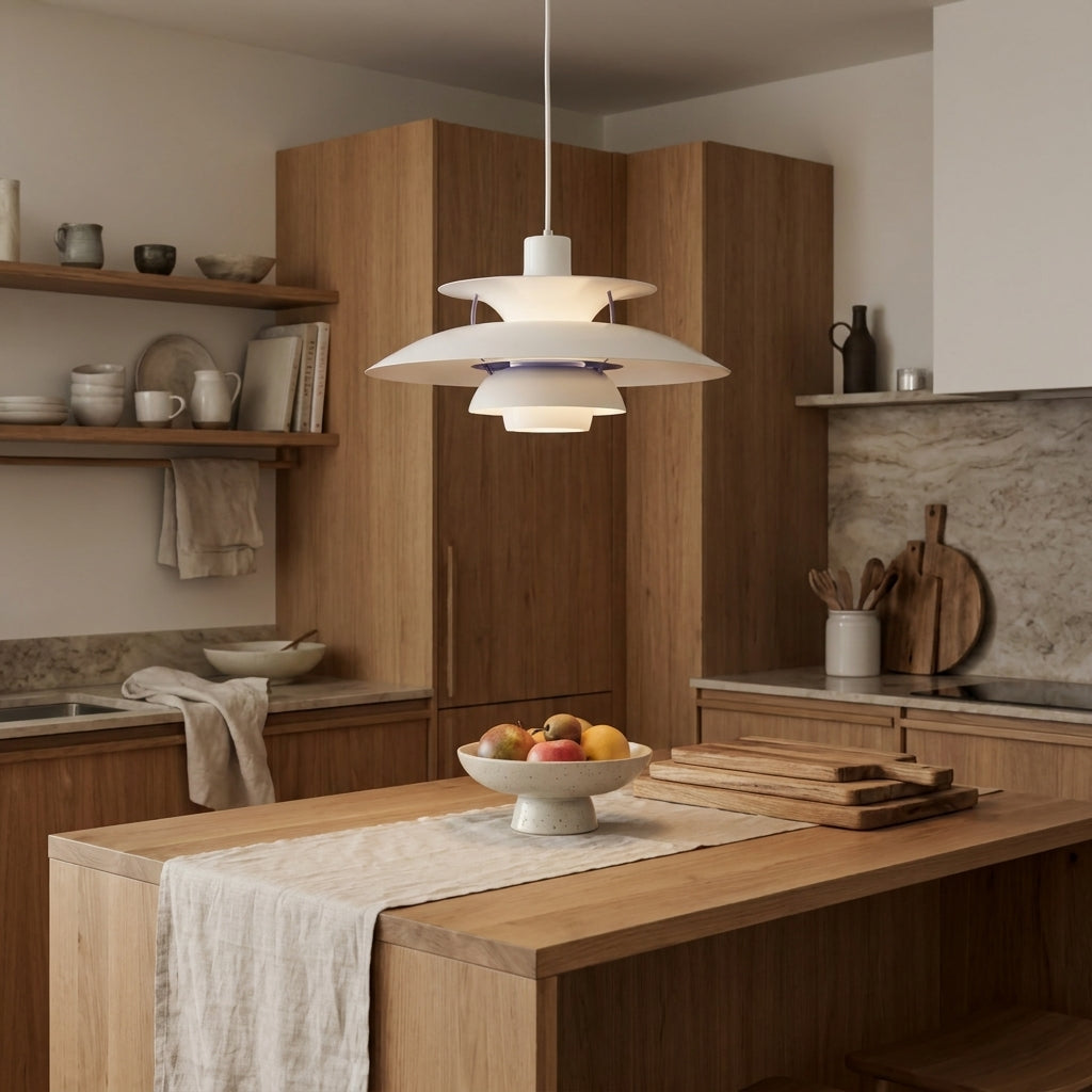 Lies of P サイン入り 鉄製モナドのランプ ジミニー 当選品 Mid-Century Modern Henningsen 5 Pendant Lamp - White – France & Son