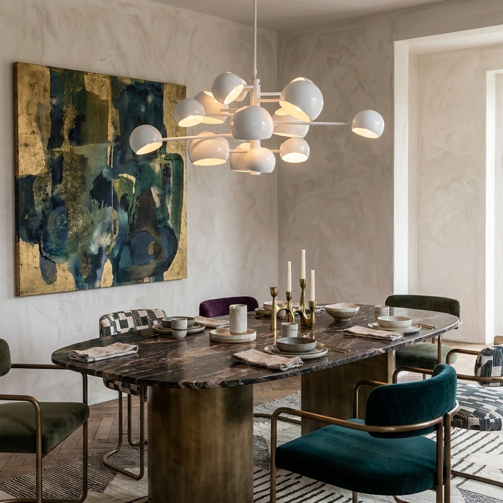 Stellae Chandelier - White