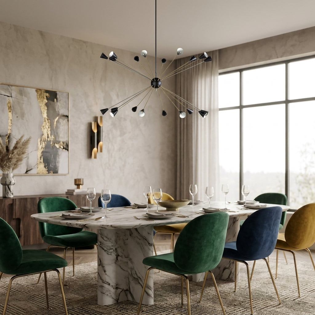 20 Light Stilnovo Sputnik Chandelier - Large – France & Son