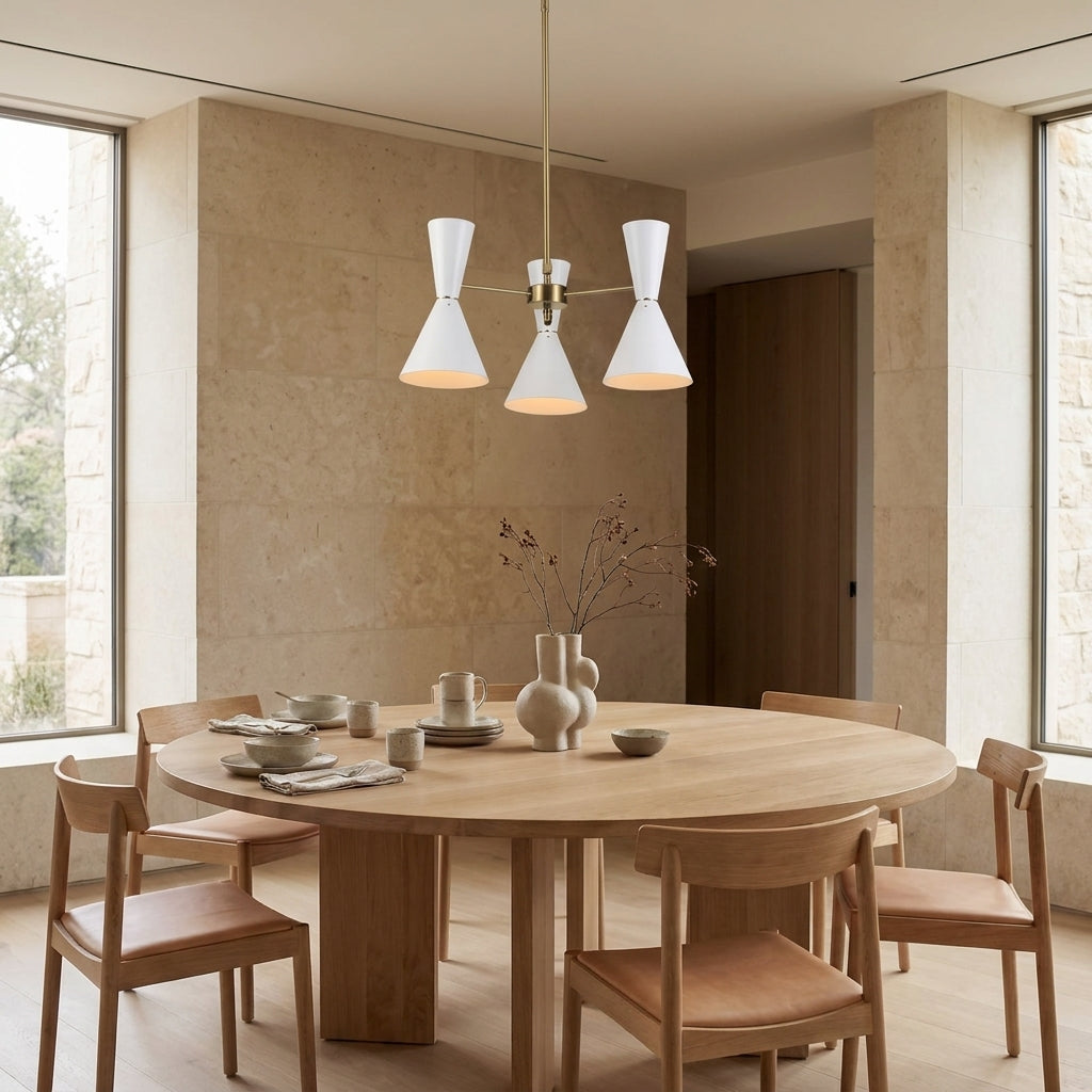 Three Arm Bowtie Chandelier
