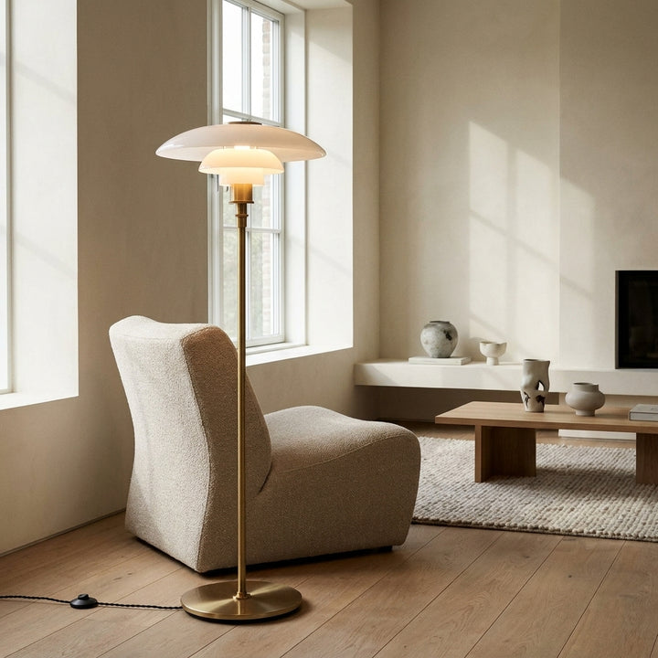 Henningsen Large Floor Lamp - Brass