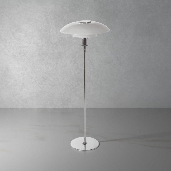 Henningsen Large Floor Lamp - Chrome-France & Son-LBF028CHR-Floor Lamps-1-France and Son