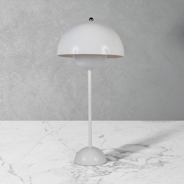 Mid Century Flowerpot Table Lamp VP3 - White-France & Son-LBT033WHT-Table Lamps-1-France and Son