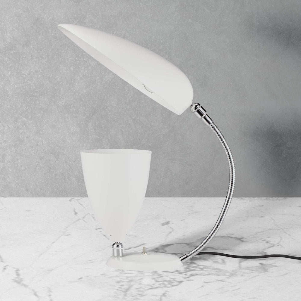 Greta Grossman Cobra Table Lamp-France & Son-LBT0822WHT-Table LampsWhite-1-France and Son