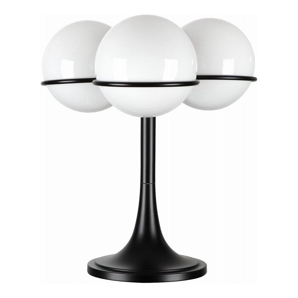 Sarfatti Table Lamp with Three Globes-France & Son-LBT1163BLK-Table LampsBlack-3-France and Son