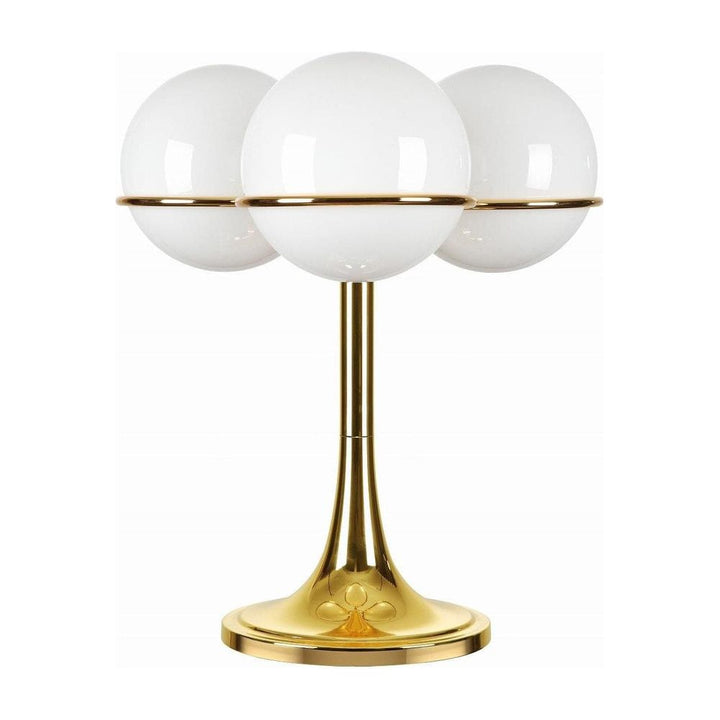 Sarfatti Table Lamp with Three Globes-France & Son-LBT1163GOLD-Table LampsGold-2-France and Son