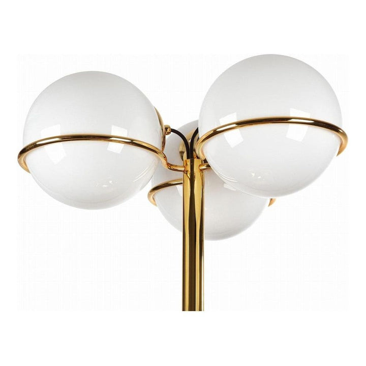Sarfatti Table Lamp with Three Globes-France & Son-LBT1163WHT-Table LampsWhite-4-France and Son