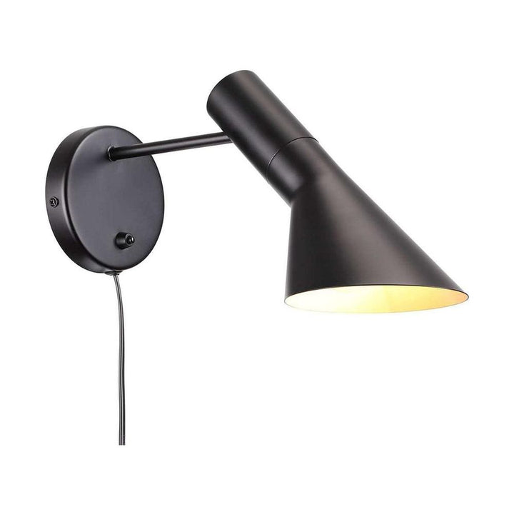 AJ Wall Sconce - Black-France & Son-LBW002BLACK-Wall Lighting-2-France and Son