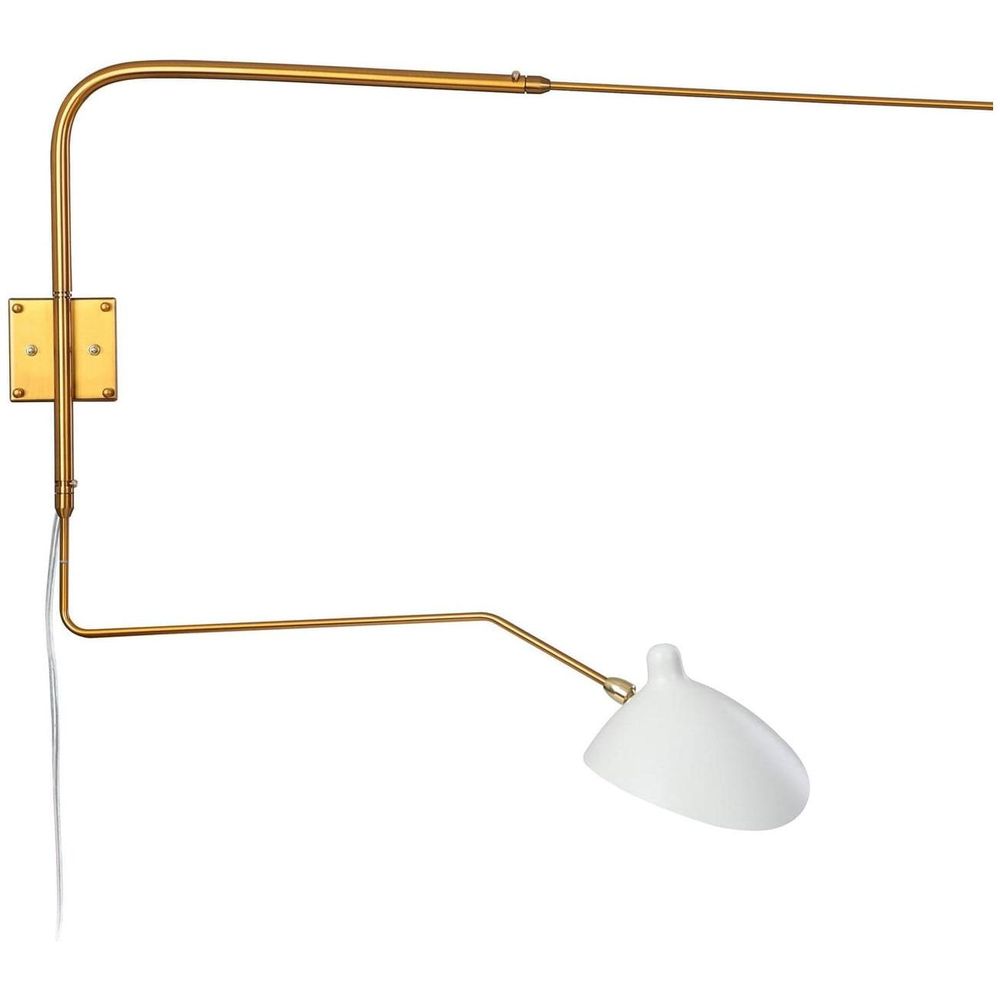 MSC-R2C Rotating Wall Sconce - Two Arm-France & Son-LBW030BLKD-Wall LightingBlack-3-France and Son