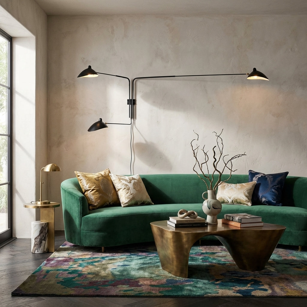 Mouille Three Arm Rotating Wall Sconce