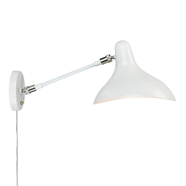 Wall Lighting Mid Century Mantis Wall Sconce - White