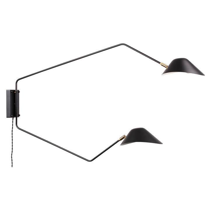 Mouille Chapeau Double Rotating Wall Sconce