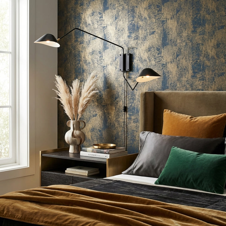 Mouille Chapeau Double Rotating Wall Sconce