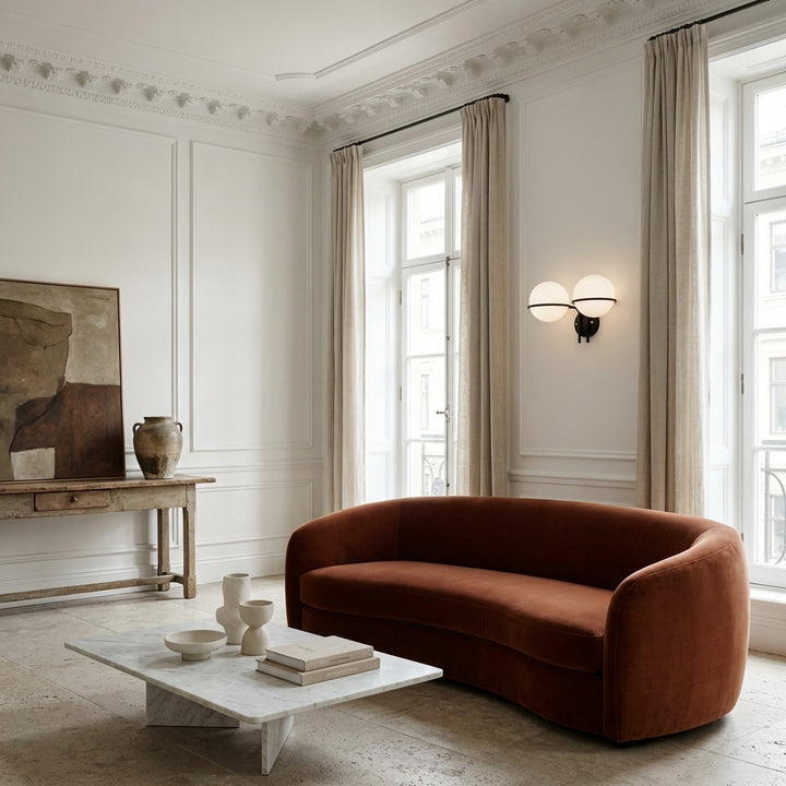 Sarfatti Double Globe Wall Sconce