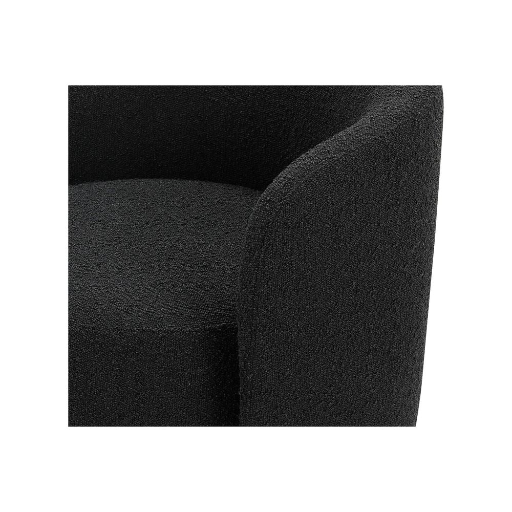 Lounge Chairs Biarritz Swivel Lounge Chair Licorice Boucle Fabric