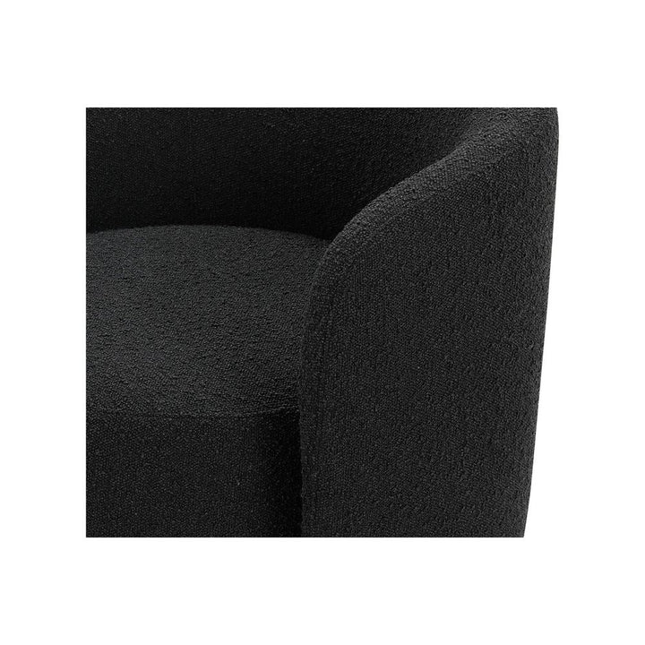 Lounge Chairs Biarritz Swivel Lounge Chair Licorice Boucle Fabric