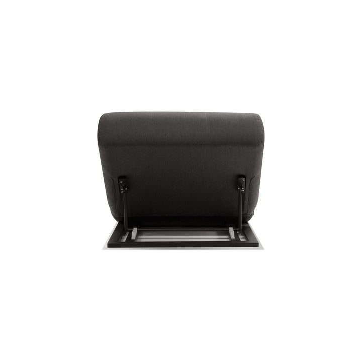 Bondi Lounger Chair Charcoal Sunbrella Fabric Black Aluminum Frame