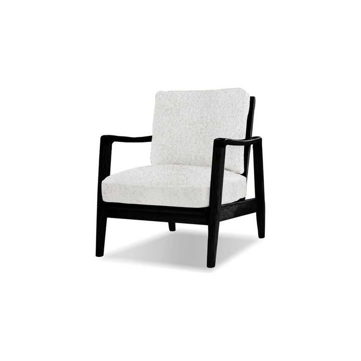 Lounge Chairs Craftsman Lounge Chair Vanilla Bean Fabric Fabric / Black Ash Wood Frame