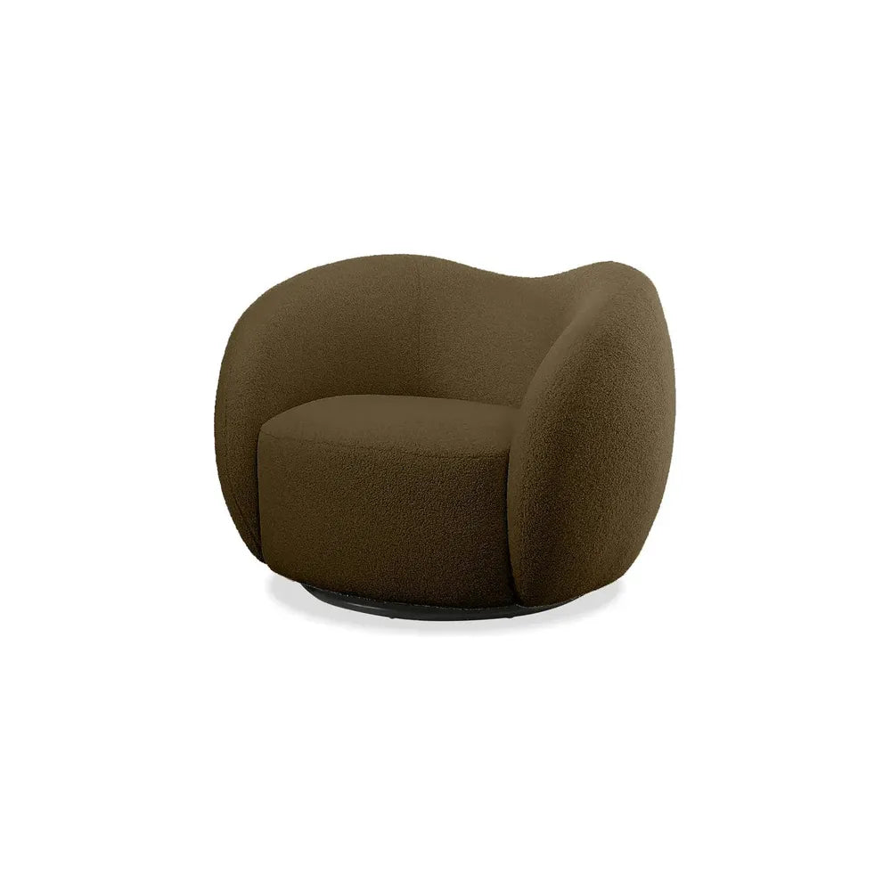 Lounge Chairs Dune Swivel Lounge Chair Army Teddy Fabric
