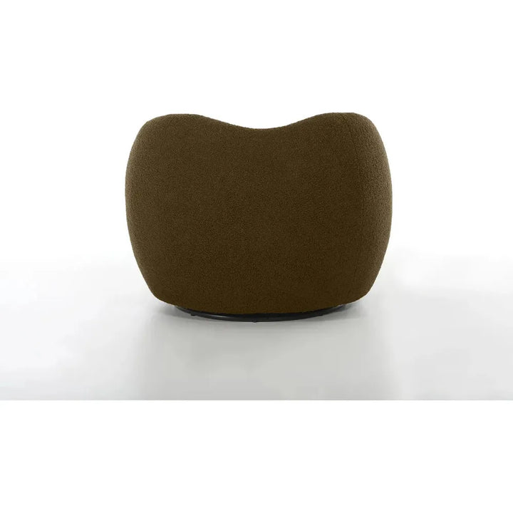 Dune Swivel Lounge Chair Army Teddy Fabric
