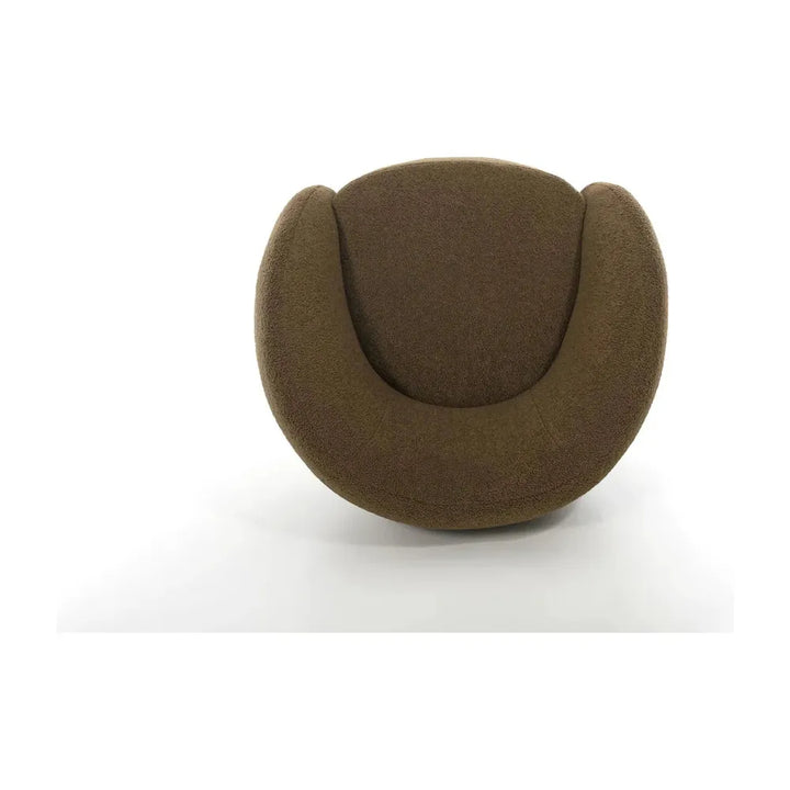 Dune Swivel Lounge Chair Army Teddy Fabric