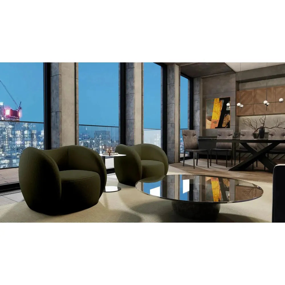 Lounge Chairs Dune Swivel Lounge Chair Army Teddy Fabric