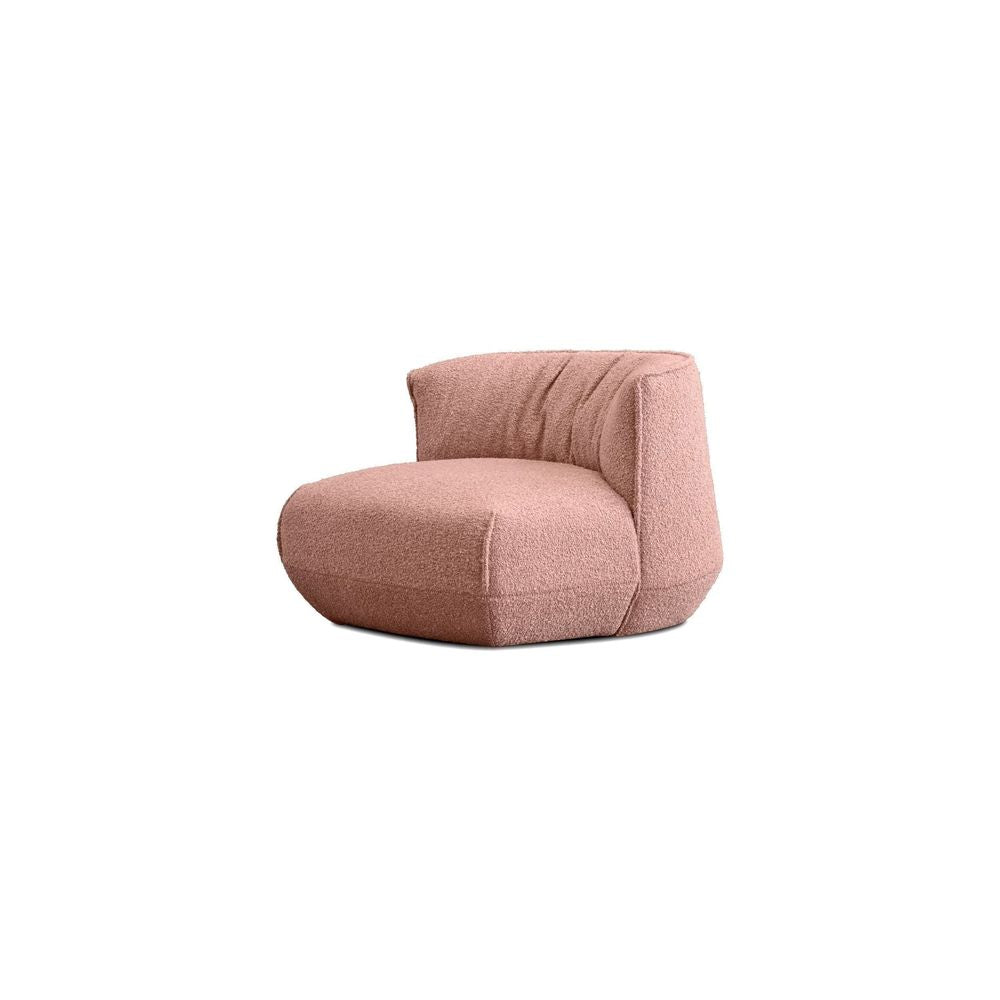 Lounge Chairs Kitsui Lounge Chair Coral Rib Weave Fabric