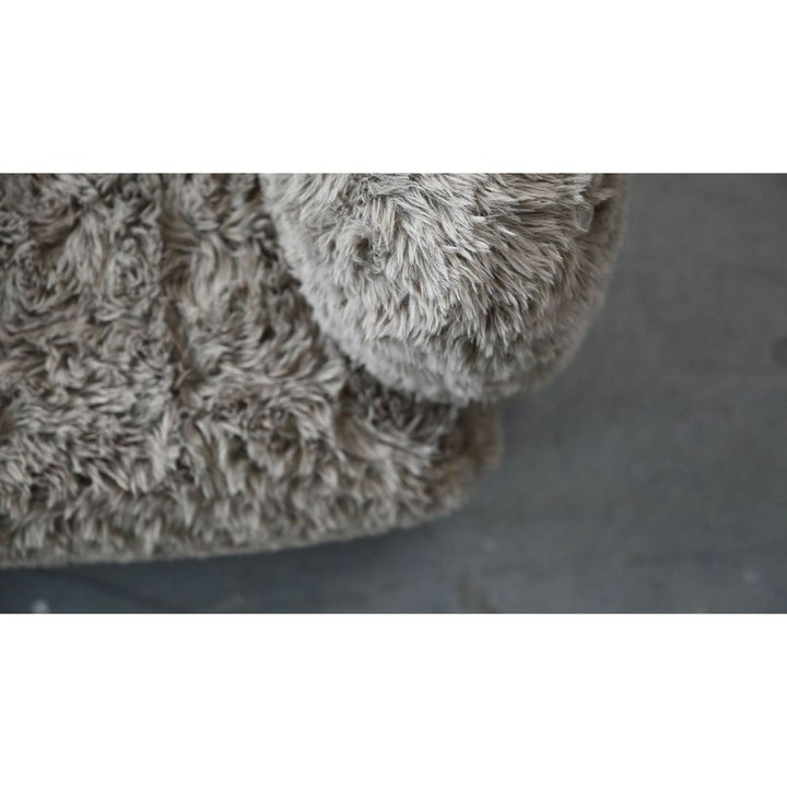 Saba Swivel Lounge Chair Sable Bunny Fabric