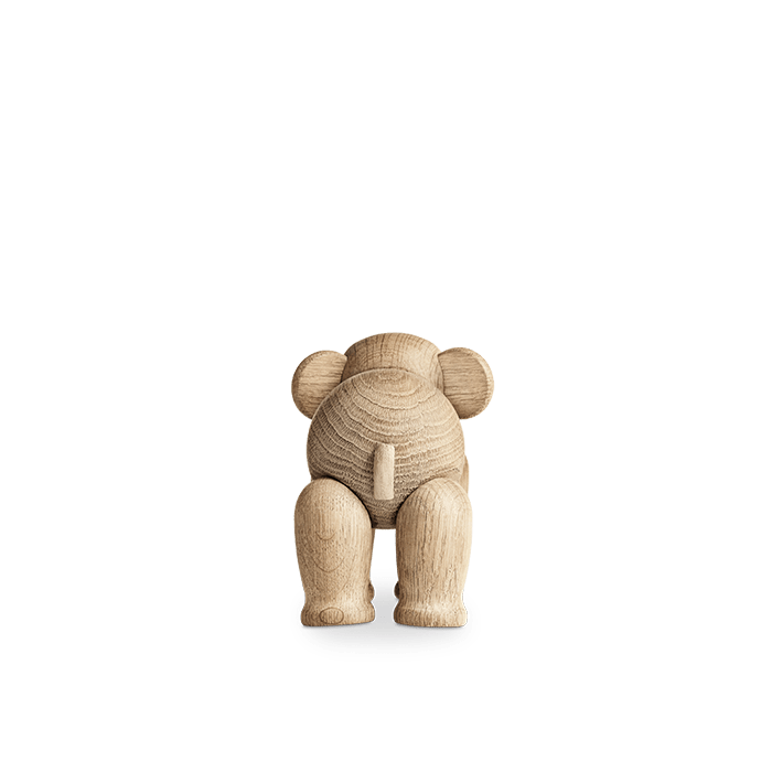 Kay Bojesen Elephant Liliput, Oak, H: 3"