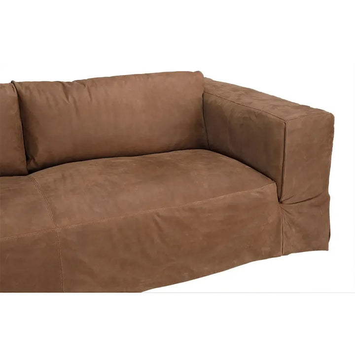 Plato Sofa, Orris Brown Leather