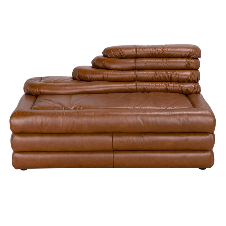 Sectionals: Parts Bandera Sofa, Cl, Roche Tan Leather