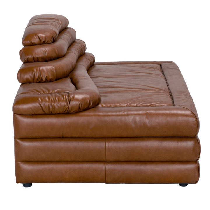 Sectionals: Parts Bandera Sofa, Cl, Roche Tan Leather