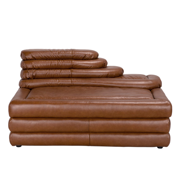 Sectionals: Parts Bandera Sofa, Cr, Roche Tan Leather