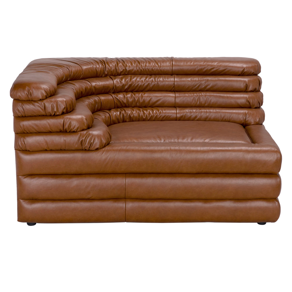 Sectionals: Parts Bandera Sofa, L, Roche Tan Leather