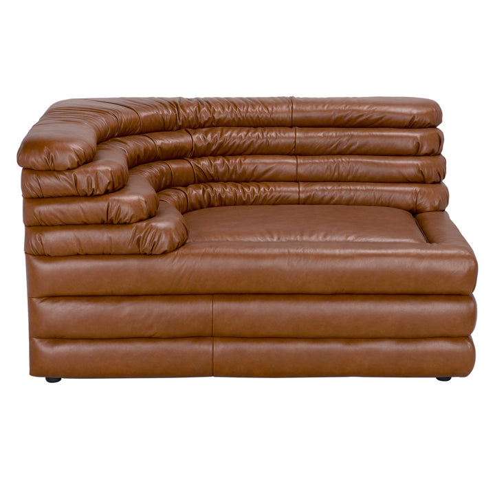 Sectionals: Parts Bandera Sofa, L, Roche Tan Leather