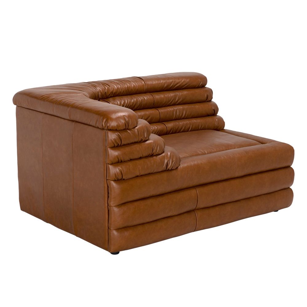 Sectionals: Parts Bandera Sofa, L, Roche Tan Leather