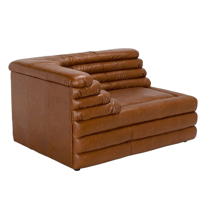 Sectionals: Parts Bandera Sofa, L, Roche Tan Leather