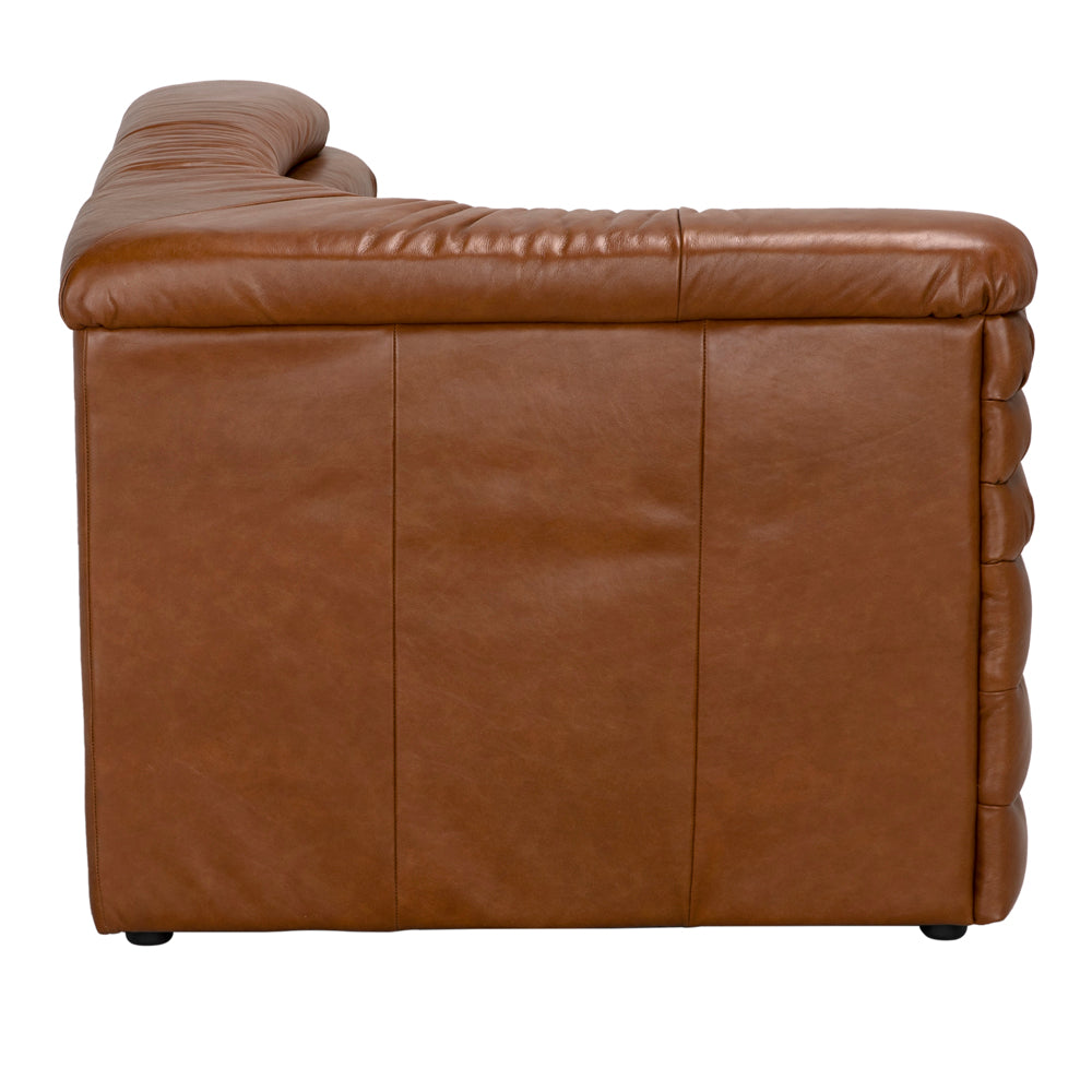 Sectionals: Parts Bandera Sofa, L, Roche Tan Leather